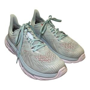 HOKA One Clifton Edge Women's 11 Seafoam Blue Running Shoes Lightweight
